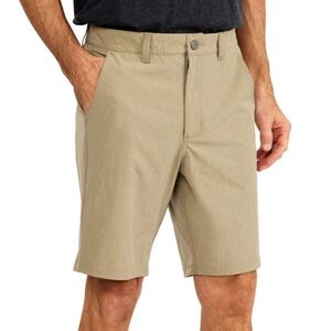 Free Fly‎ Shorts Mens 40 Beige Chino Hybrid Lightweight Performance Stretch 9”